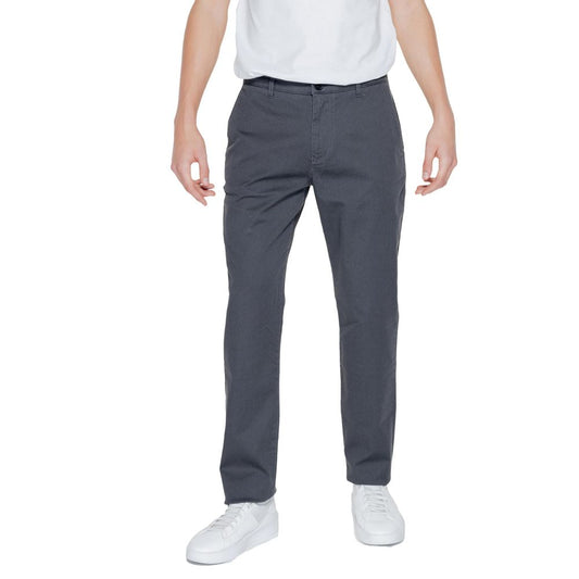 Armani Exchange Black Cotton Pant Armani Exchange