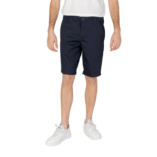 Armani Exchange Blue Cotton Bermuda Armani Exchange