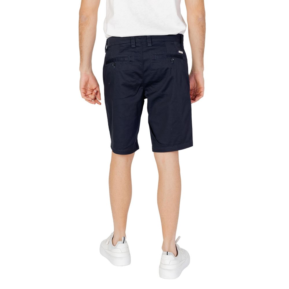 Armani Exchange Blue Cotton Bermuda Armani Exchange