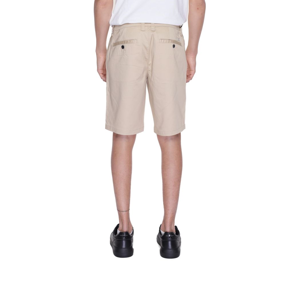 Armani Exchange Beige Cotton Bermuda Armani Exchange
