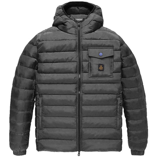 Refrigiwear Gray Nylon Men Jacket Refrigiwear
