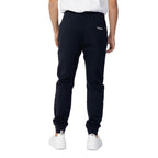 Armani Exchange Blue Cotton Joggers Workout Pants Armani Exchange