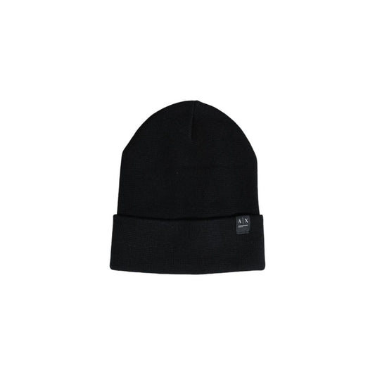 Armani Exchange Black Polyester Caps Baseball Hat Armani Exchange