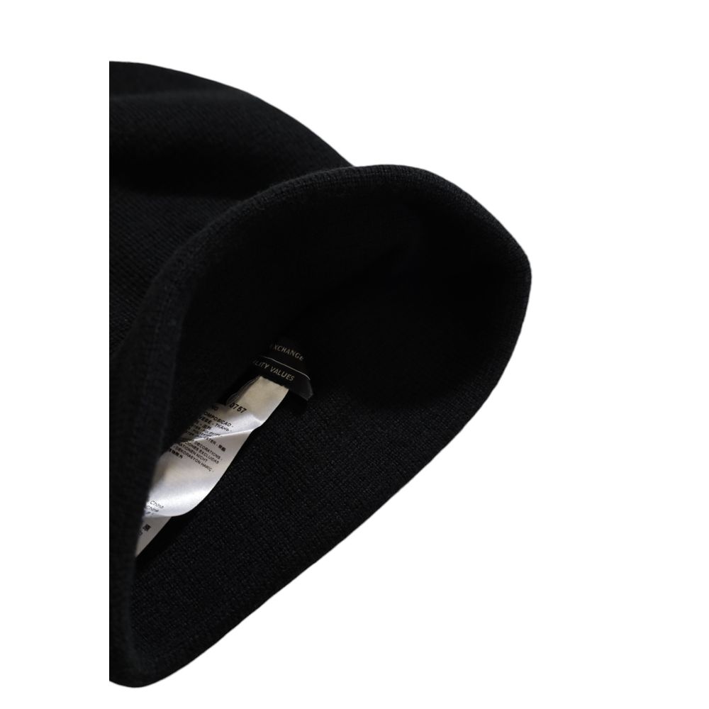 Armani Exchange Black Polyester Caps Baseball Hat Armani Exchange