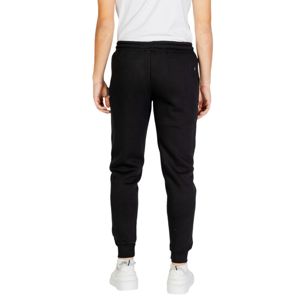 Icon Black Cotton Joggers Workout Pants