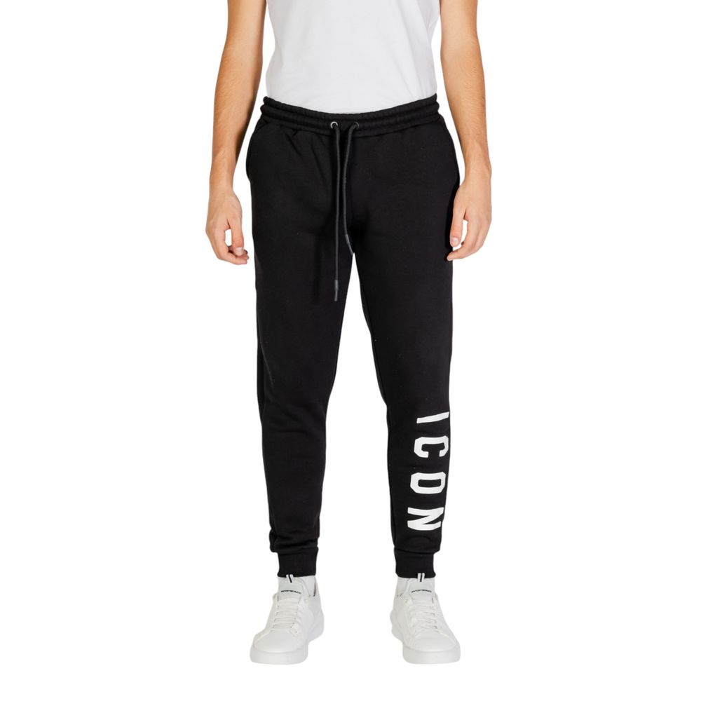 Icon Black And White Cotton Joggers Workout Pants