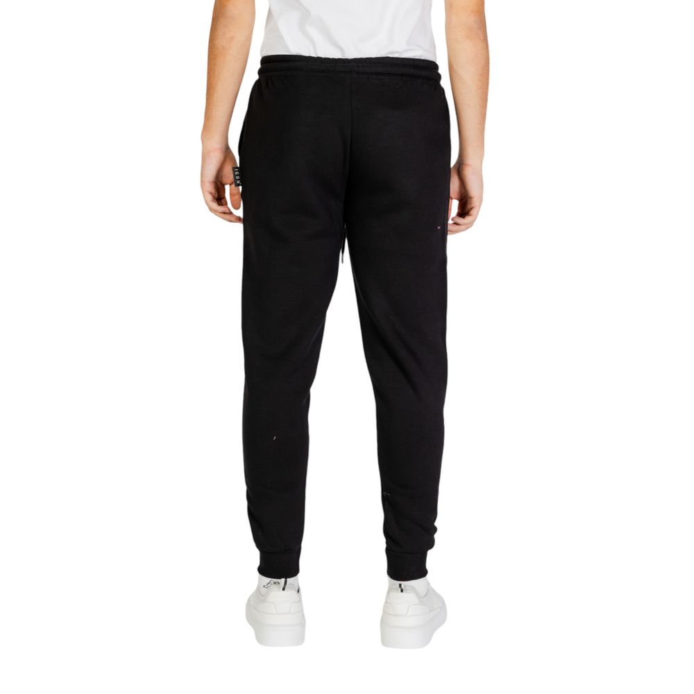 Icon Black And White Cotton Joggers Workout Pants