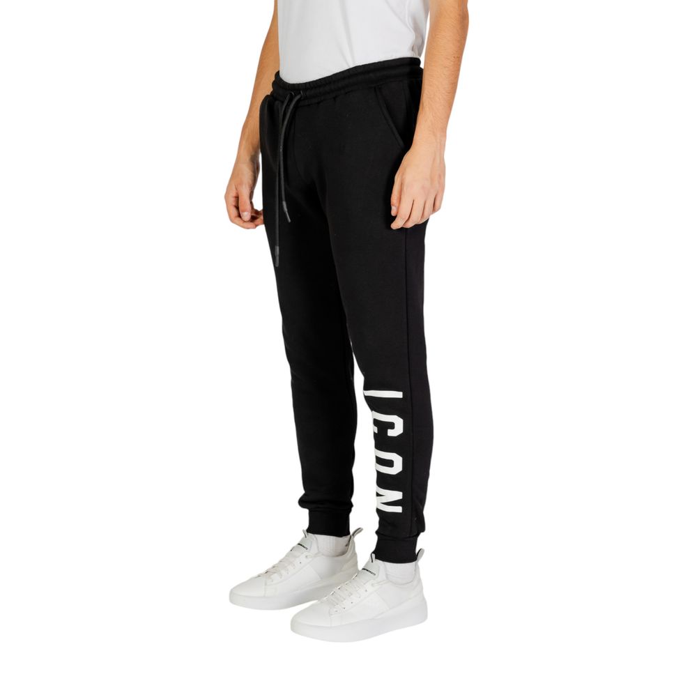 Icon Black And White Cotton Joggers Workout Pants