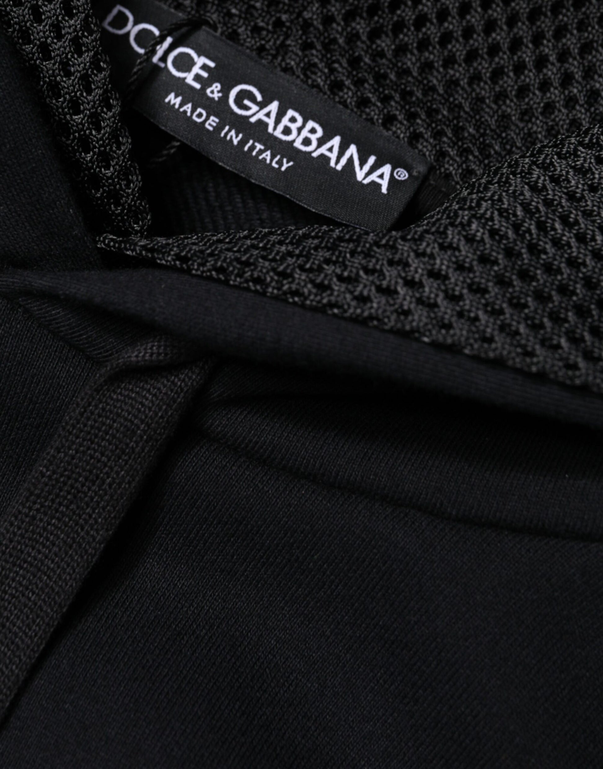 Dolce & Gabbana Black Hooded Pullover Men Sweatshirt Sweater Dolce & Gabbana