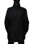 Dolce & Gabbana Black Nylon Winter Men Parka Coat Jacket - Eljoys Fashion 