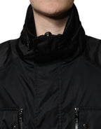 Dolce & Gabbana Black Nylon Winter Men Parka Coat Jacket - Eljoys Fashion 
