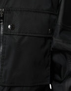 Dolce & Gabbana Black Nylon Winter Men Parka Coat Jacket - Eljoys Fashion 