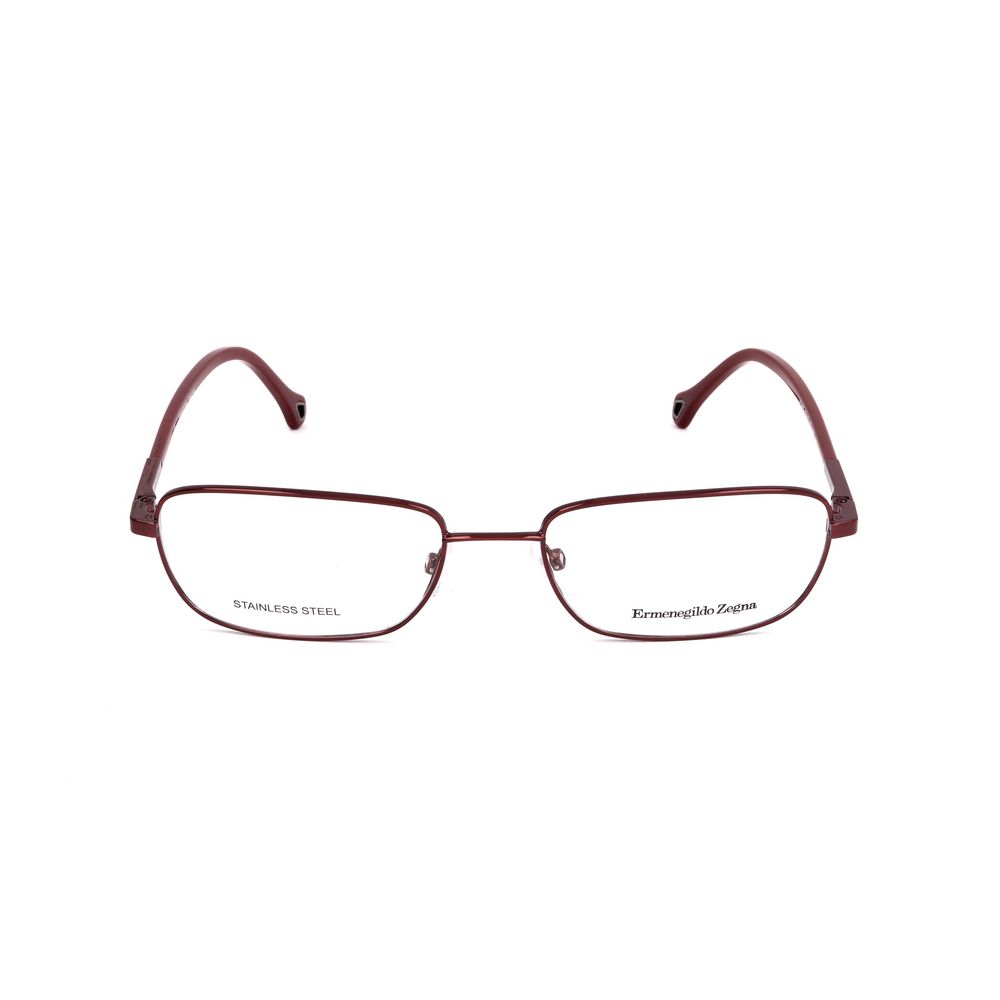 Ermenegildo Zegna Red Metal Glasses Frames