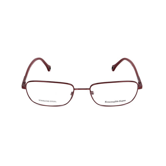 Ermenegildo Zegna Red Metal Glasses Frames