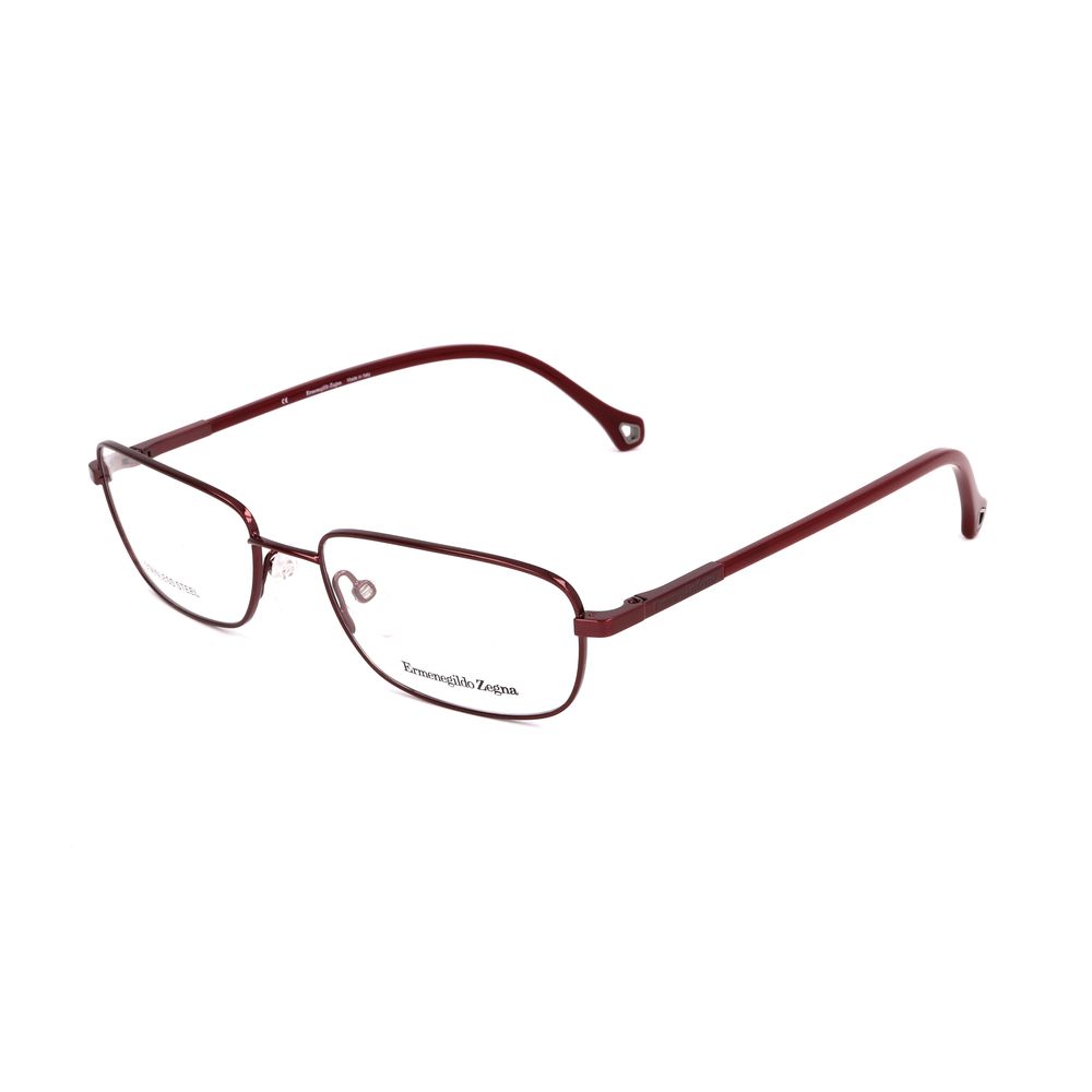 Ermenegildo Zegna Red Metal Glasses Frames