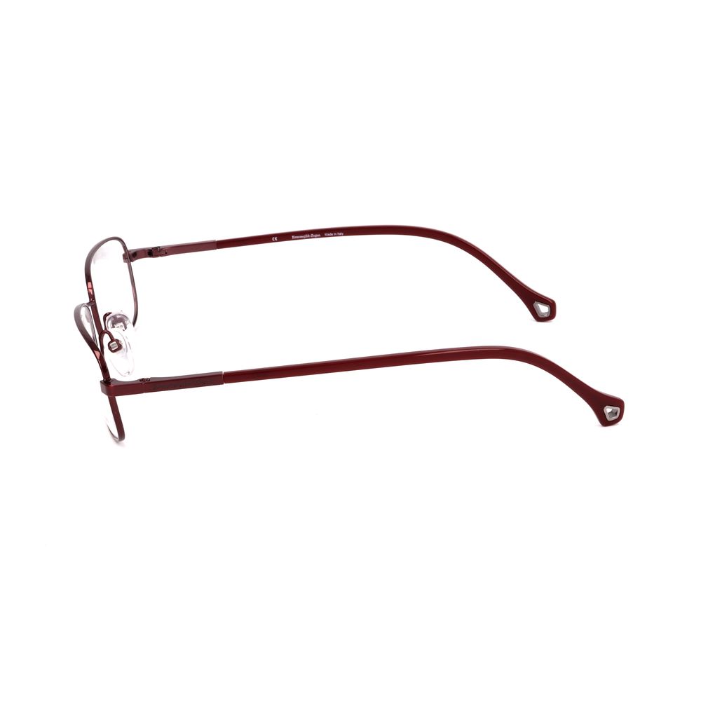 Ermenegildo Zegna Red Metal Glasses Frames