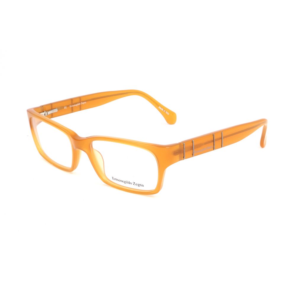 Ermenegildo Zegna Yellow Plastic Glasses Frames