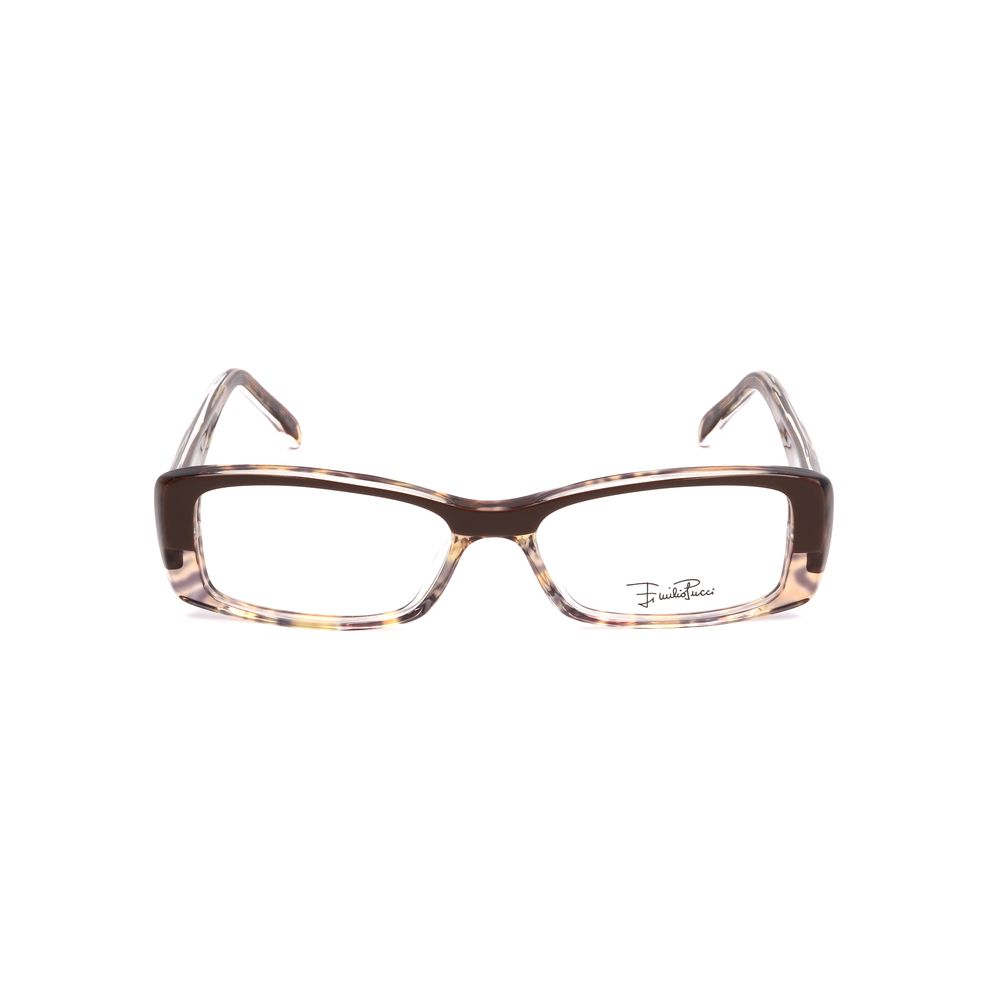 Emilio Pucci Brown Plastic Glasses Frames
