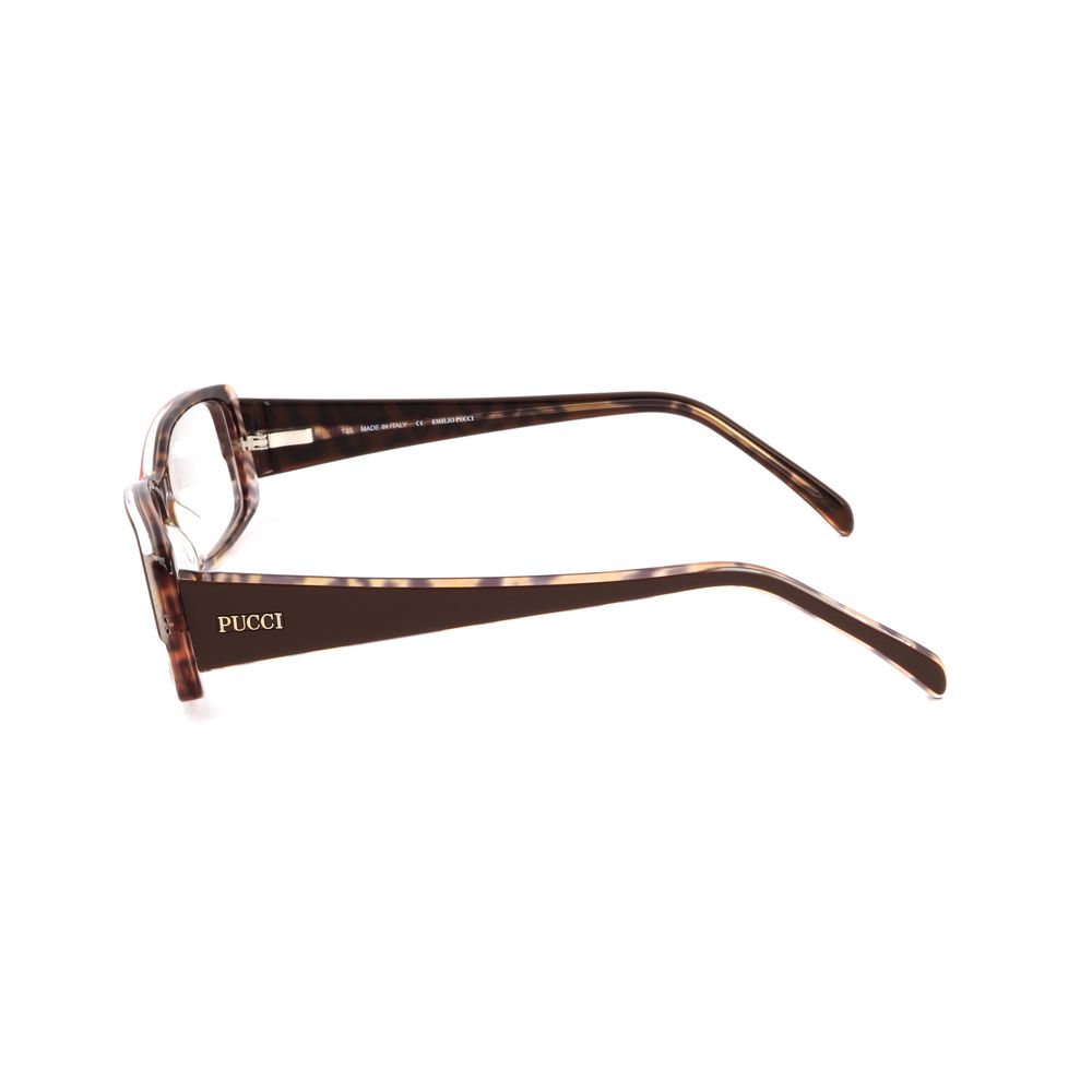 Emilio Pucci Brown Plastic Glasses Frames