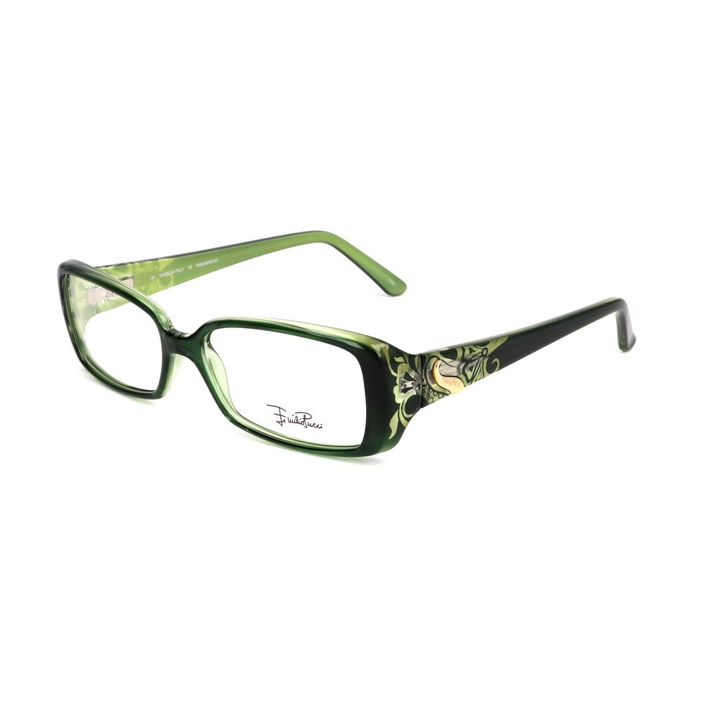 Emilio Pucci Green Plastic Glasses Frames
