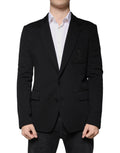 Dolce & Gabbana Black Wool Single Breasted Formal Blazer - Eljoys Fashion 