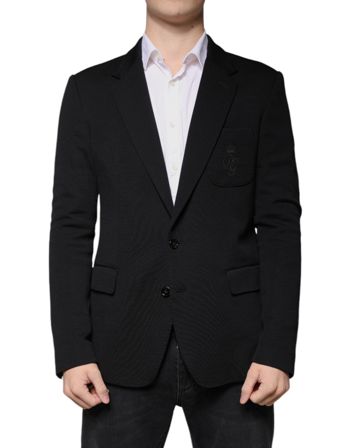 Dolce & Gabbana Black Wool Single Breasted Formal Blazer - Eljoys Fashion 