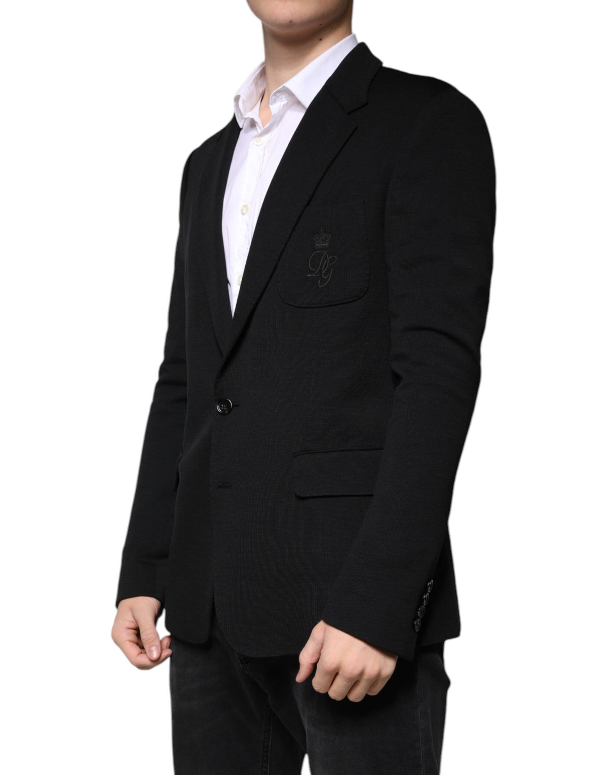 Dolce & Gabbana Black Wool Single Breasted Formal Blazer - Eljoys Fashion 