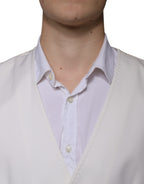 Dolce & Gabbana White Wool Silk 3 Piece SlimFit Formal Suit