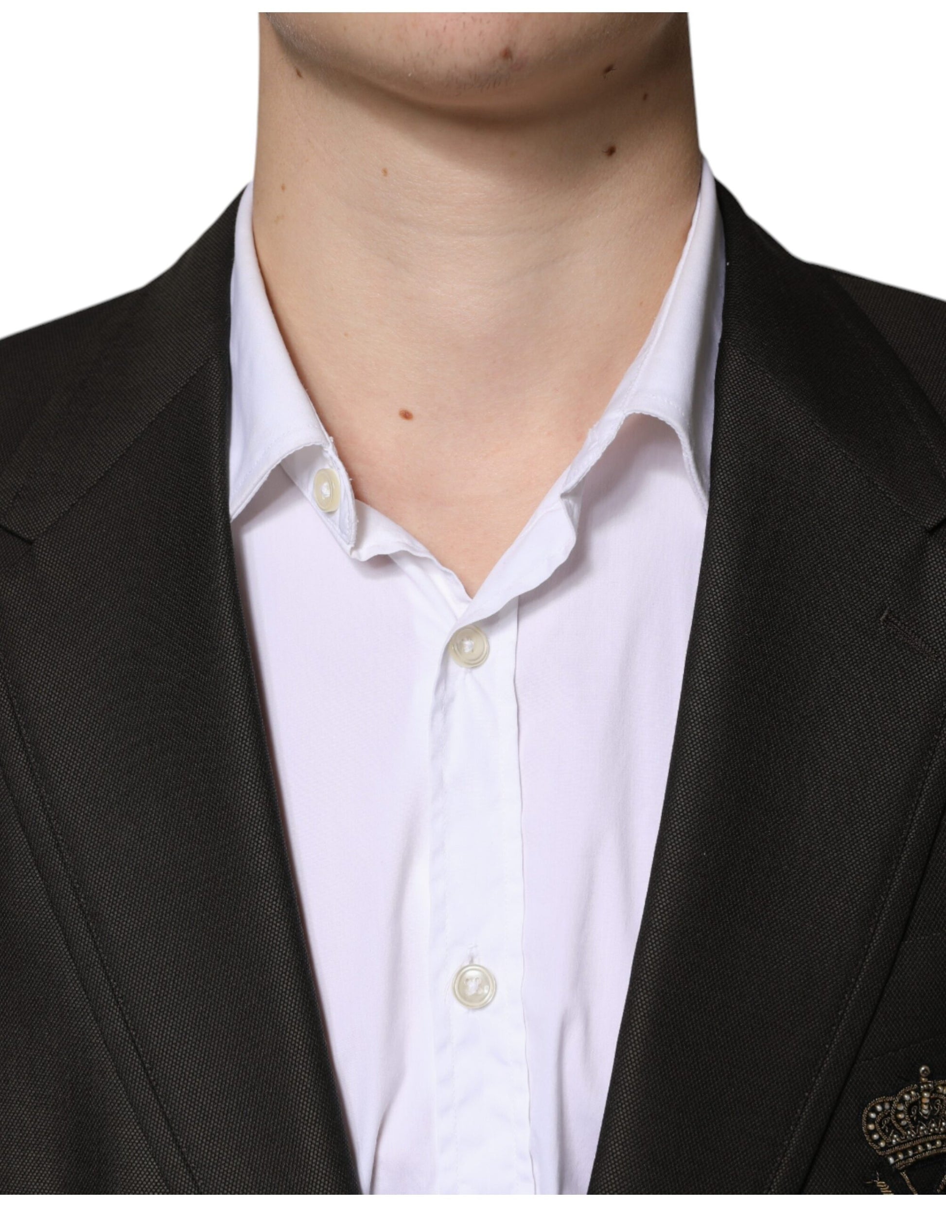 Dolce & Gabbana Blazer Brown Green Bee Wool Jacket Coat Dolce & Gabbana