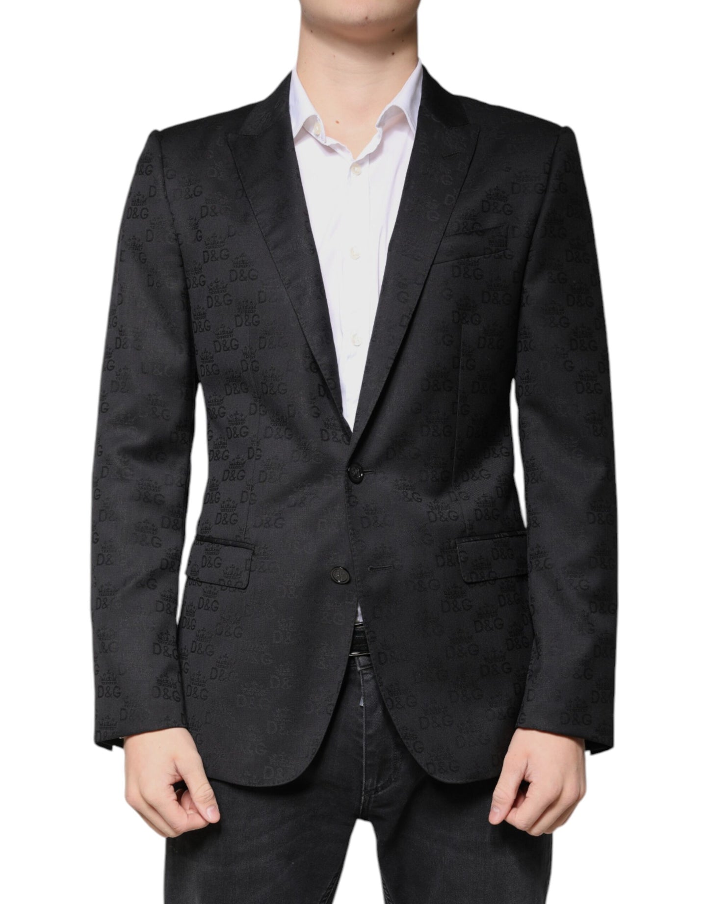 Dolce & Gabbana Black Wool Single Breasted Formal Blazer Dolce & Gabbana