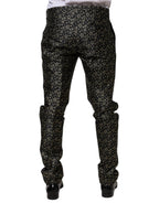 Dolce & Gabbana Dark Gray Stars Jacquard SICILIA 2 Piece Suit