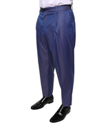 Dolce & Gabbana Blue Wool Tapered Formal Dress Pants - Eljoys Fashion 