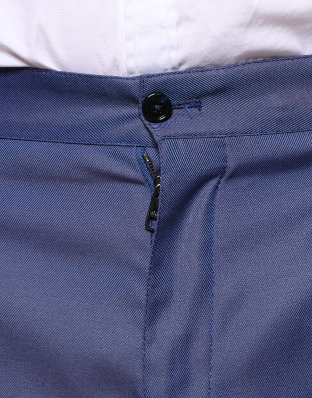 Dolce & Gabbana Blue Wool Tapered Formal Dress Pants - Eljoys Fashion 