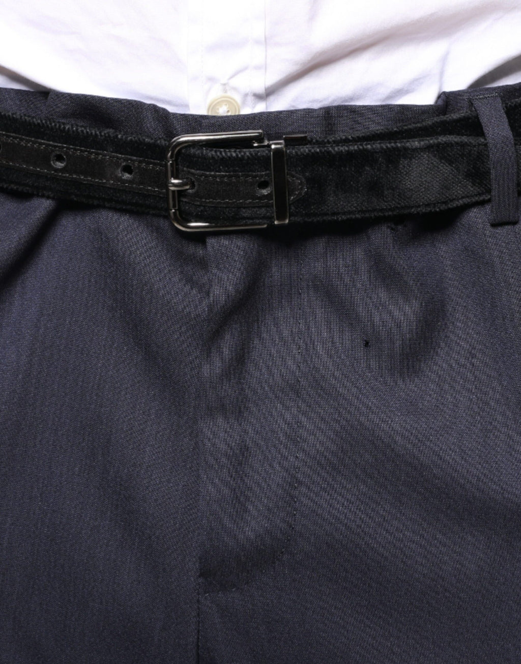 Dolce & Gabbana Blue Wool Skinny Formal Dress Pants - Eljoys Fashion 