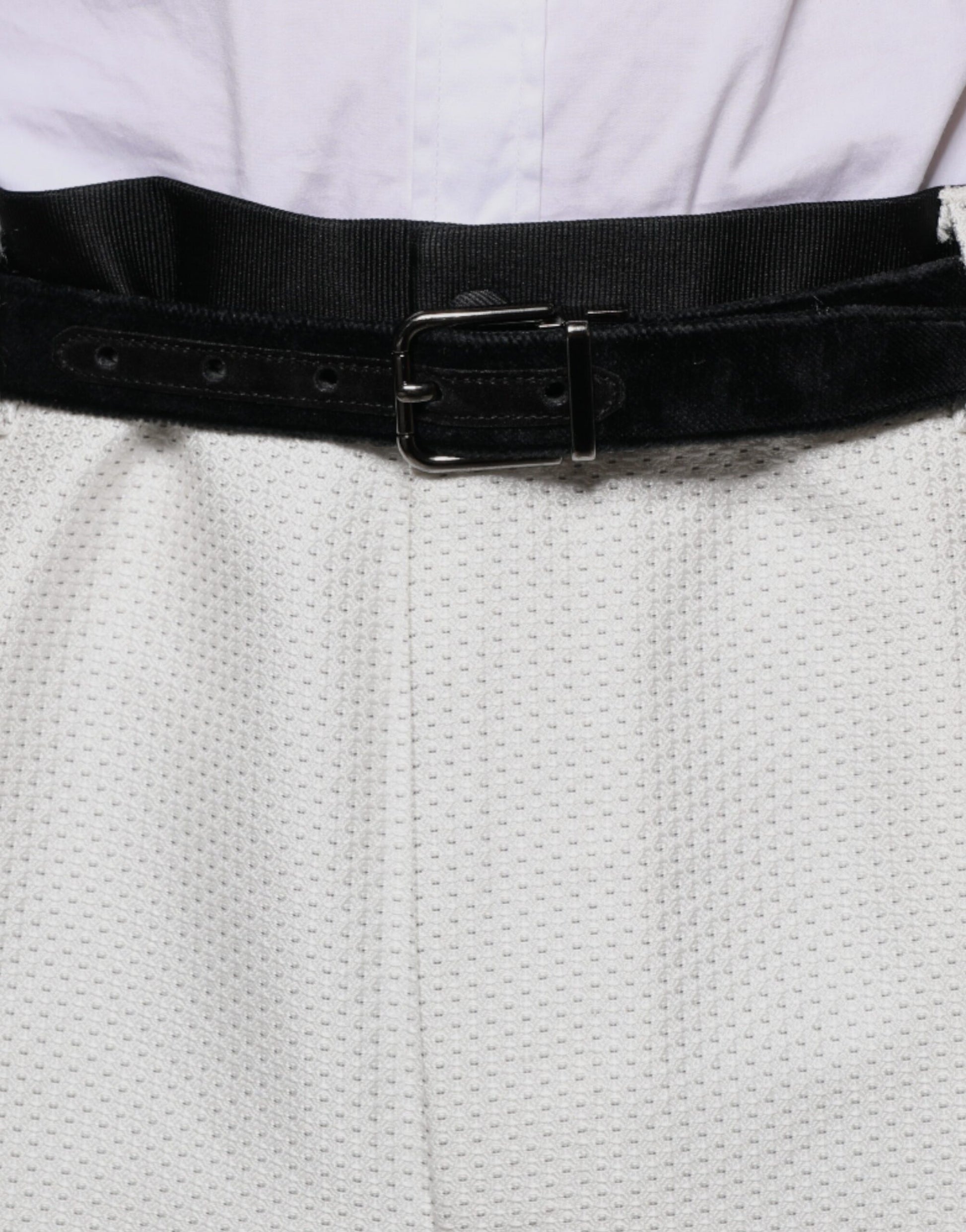 Dolce & Gabbana White Polyester Formal Dress Pants Dolce & Gabbana
