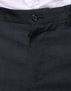 Dolce & Gabbana Black Cotton Wool Formal Dress Pants - Eljoys Fashion 