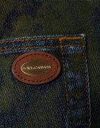 Dolce & Gabbana Blue Cotton Dye Slim Fit Men Denim Jeans - Eljoys Fashion 