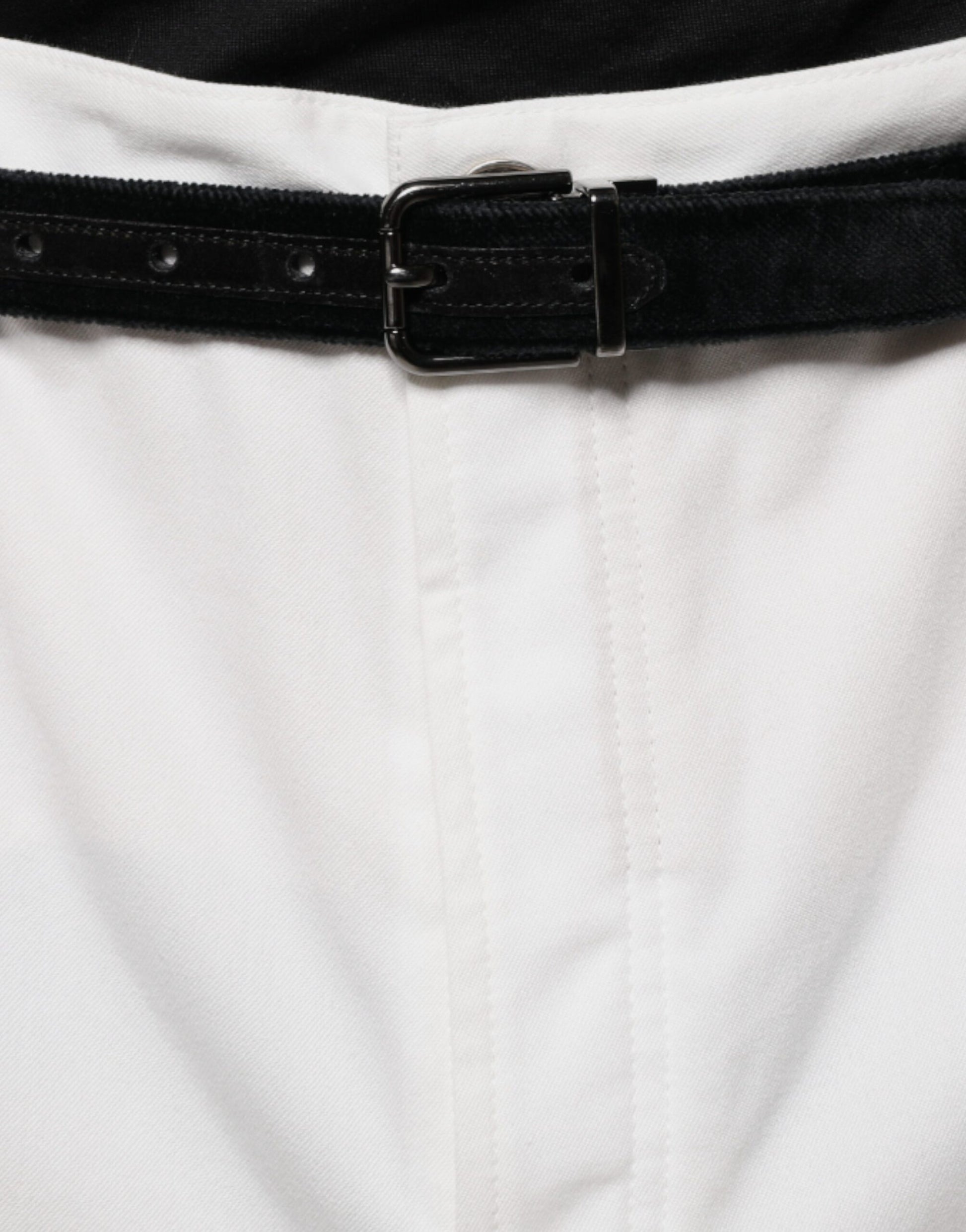Brunello Cucinelli White Cotton Men Dress Tapered Pants Brunello Cucinelli