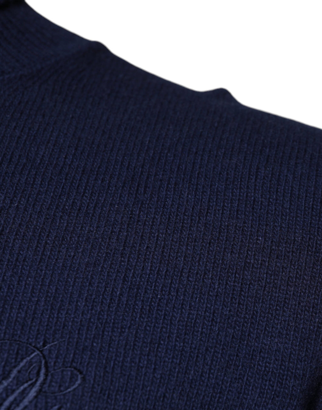 Dolce & Gabbana Blue Wool Knit Turtleneck Pullover Sweater - Eljoys Fashion 