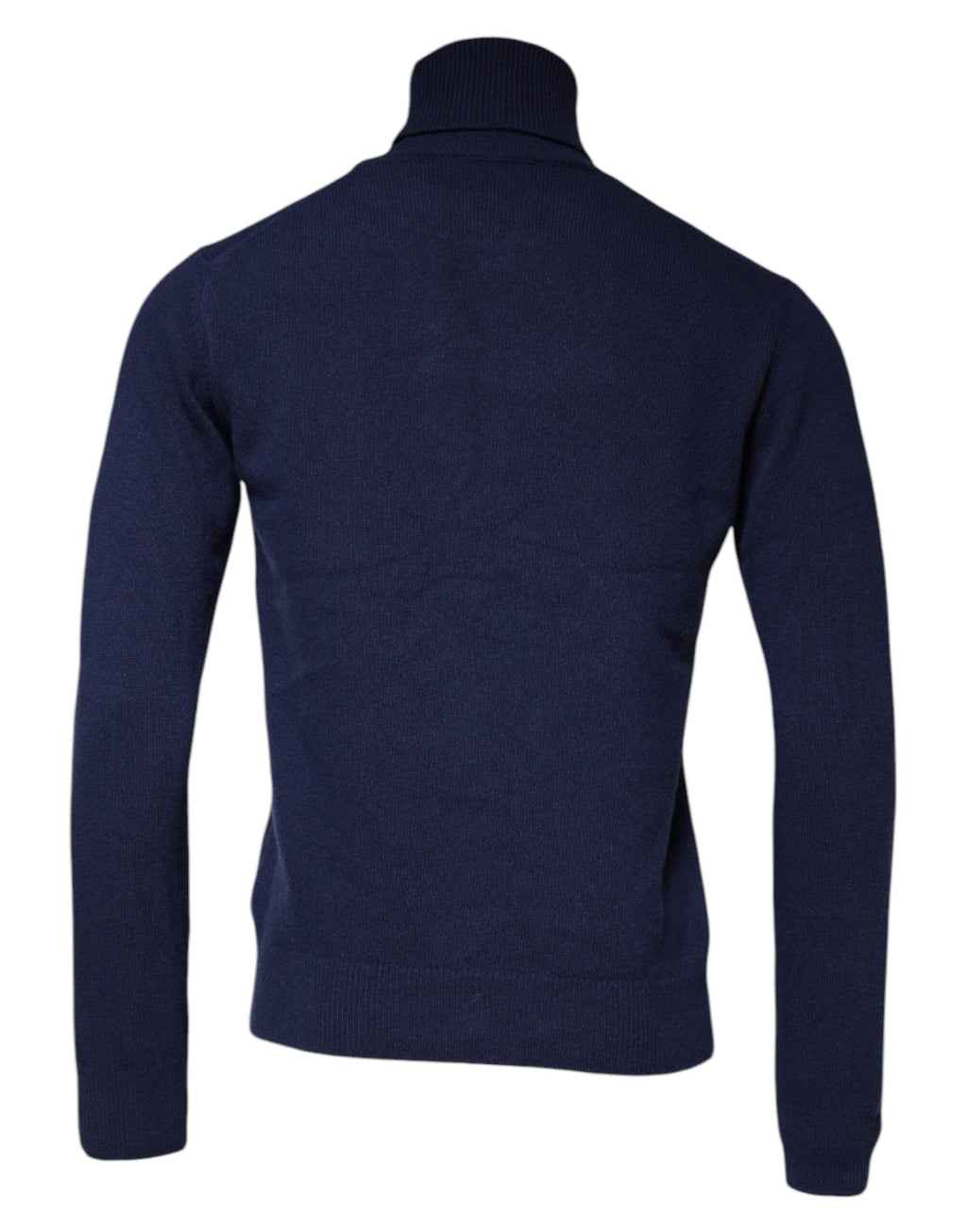 Dolce & Gabbana Blue Wool Knit Turtleneck Pullover Sweater - Eljoys Fashion 