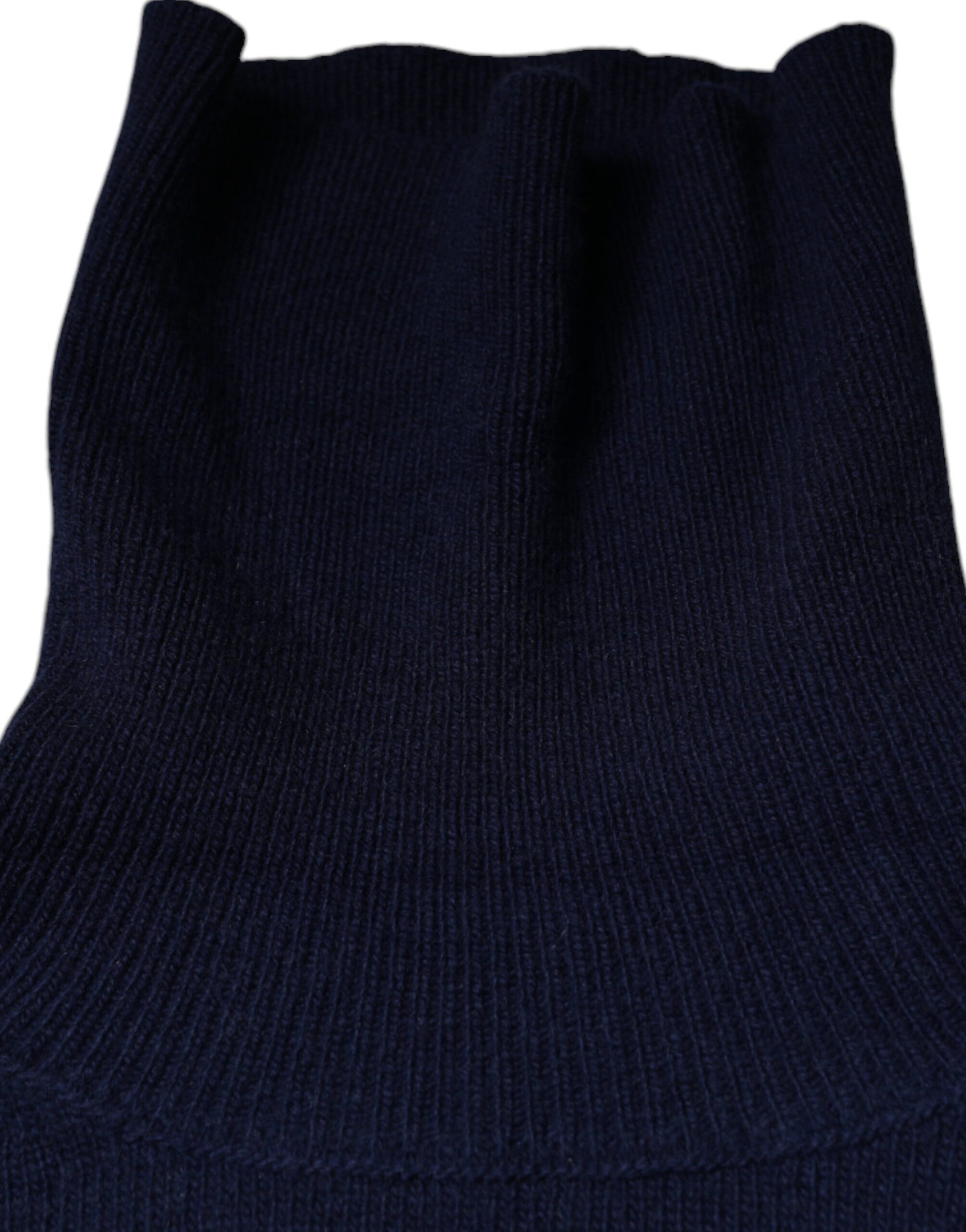 Dolce & Gabbana Blue Wool Knit Turtleneck Pullover Sweater Dolce & Gabbana