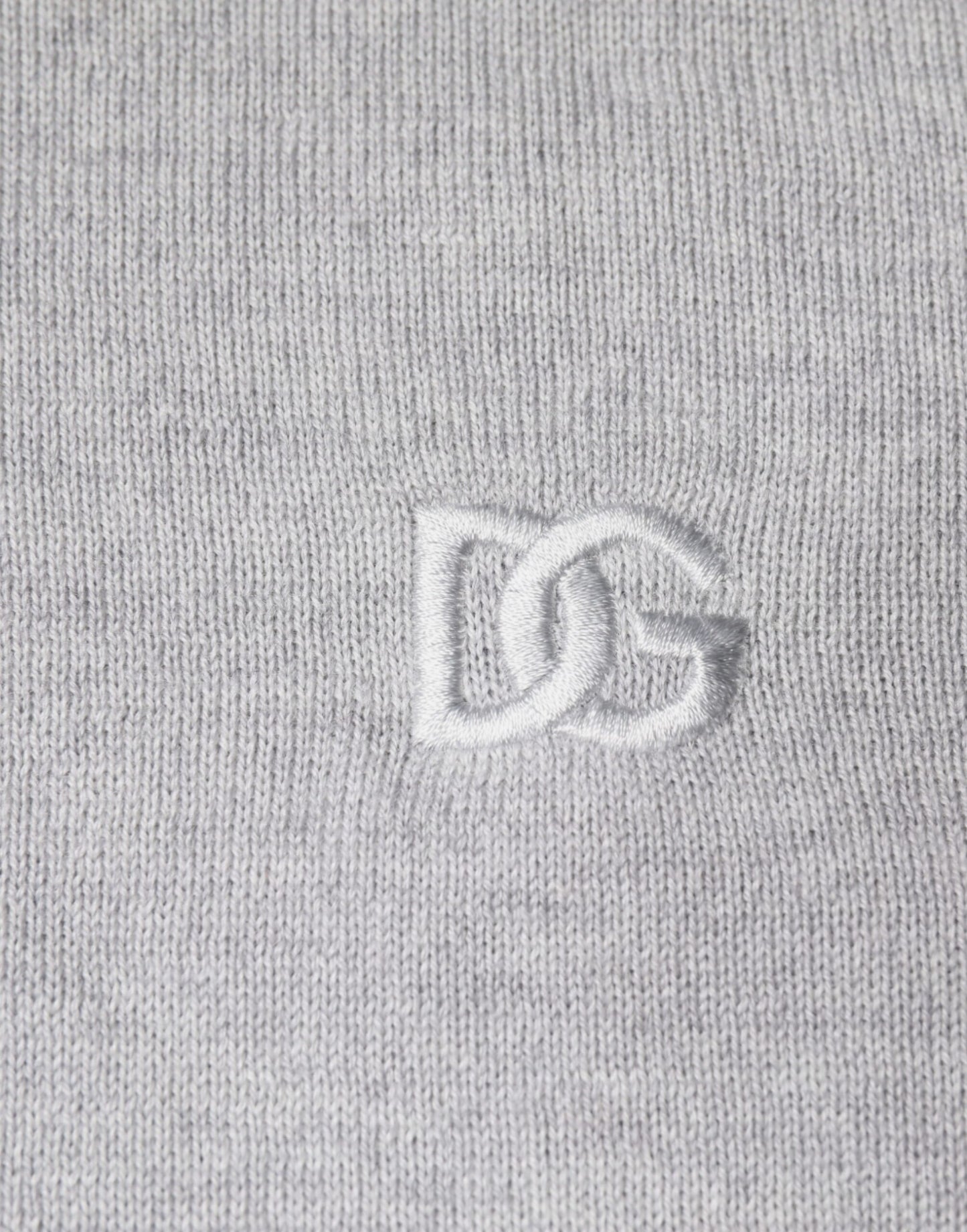 Dolce & Gabbana Light Gray Wool Crew Neck Pullover Sweater Dolce & Gabbana