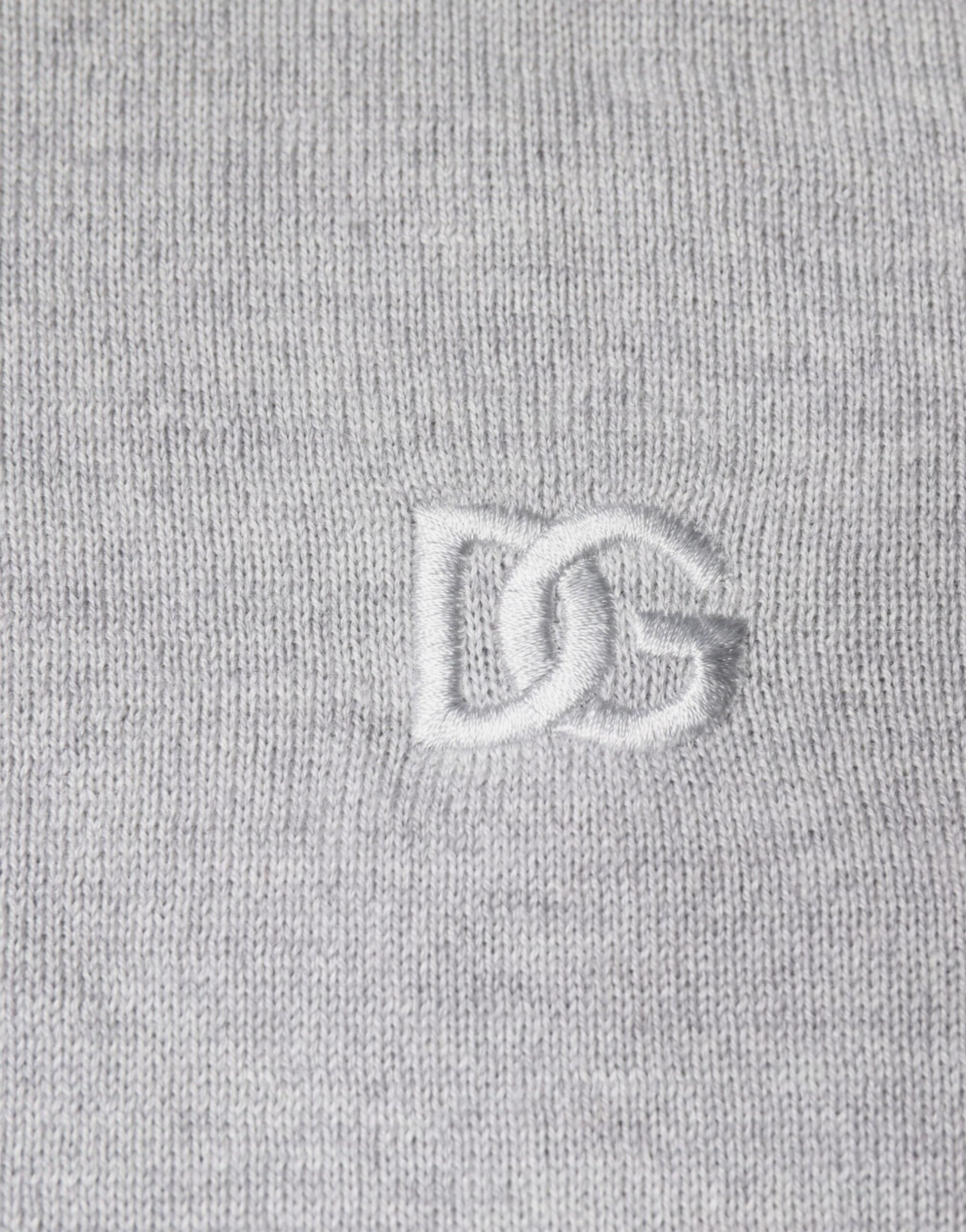 Dolce & Gabbana Light Gray Wool Crew Neck Pullover Sweater Dolce & Gabbana