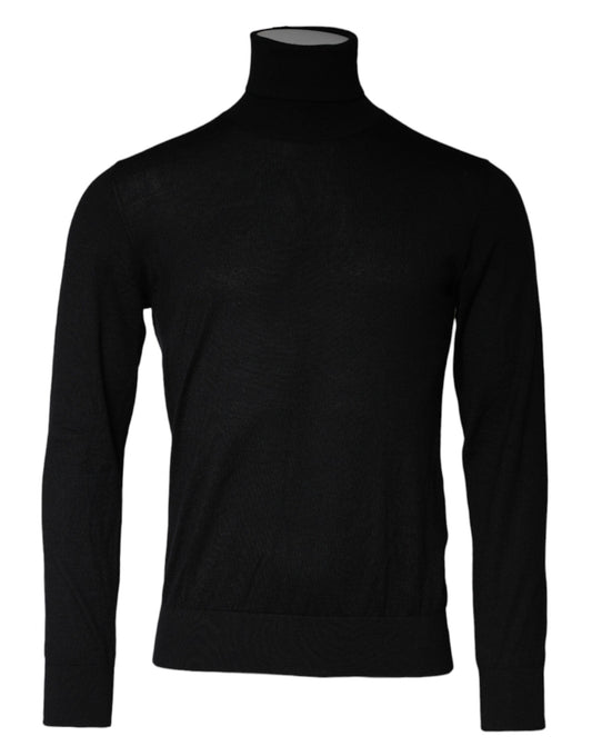 Dolce & Gabbana Black LongSleeve Turtleneck Pullover Sweater Dolce & Gabbana