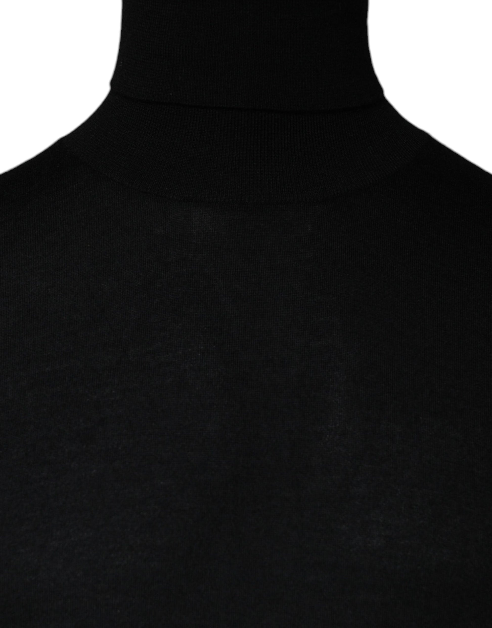 Dolce & Gabbana Black LongSleeve Turtleneck Pullover Sweater Dolce & Gabbana
