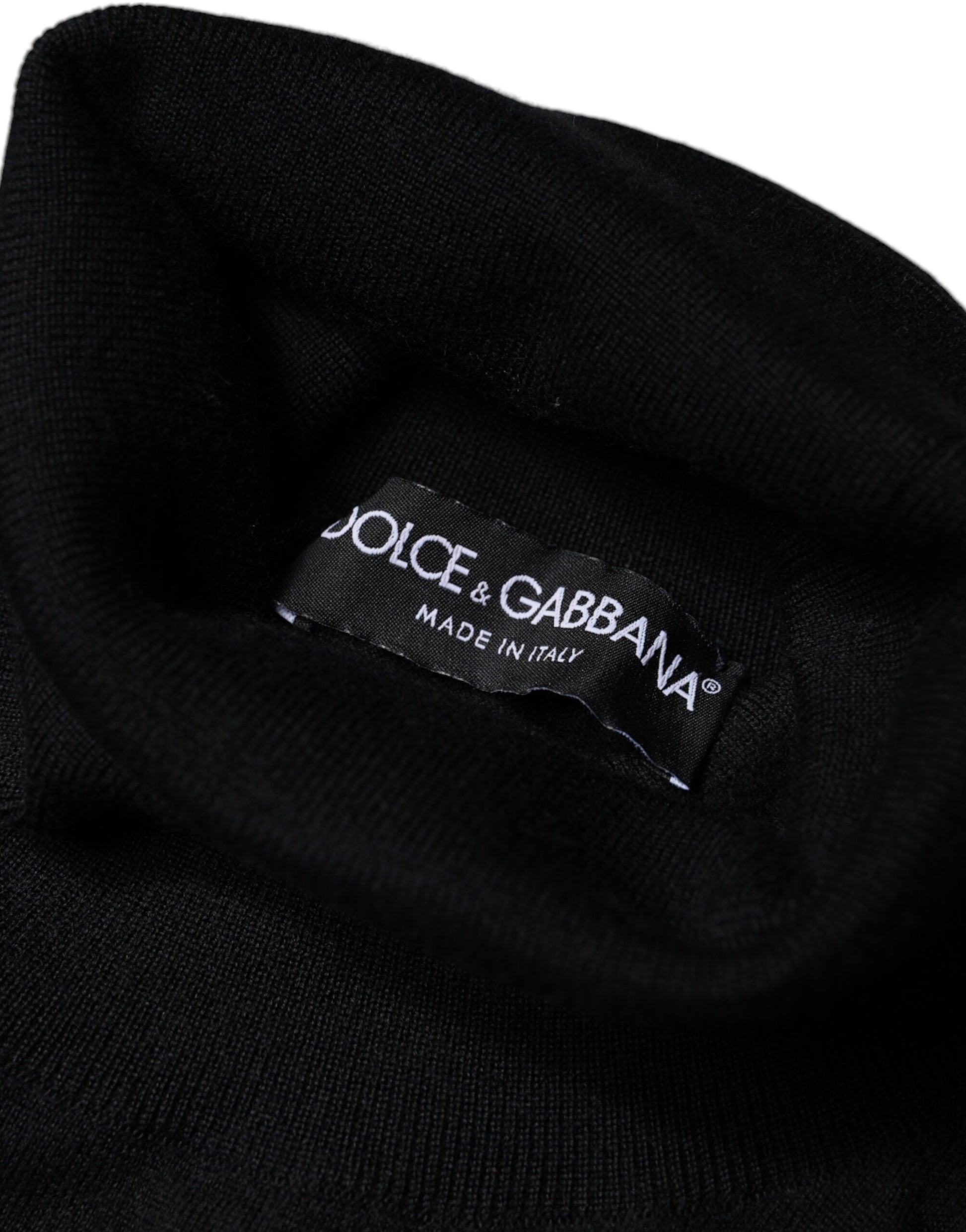 Dolce & Gabbana Black LongSleeve Turtleneck Pullover Sweater Dolce & Gabbana