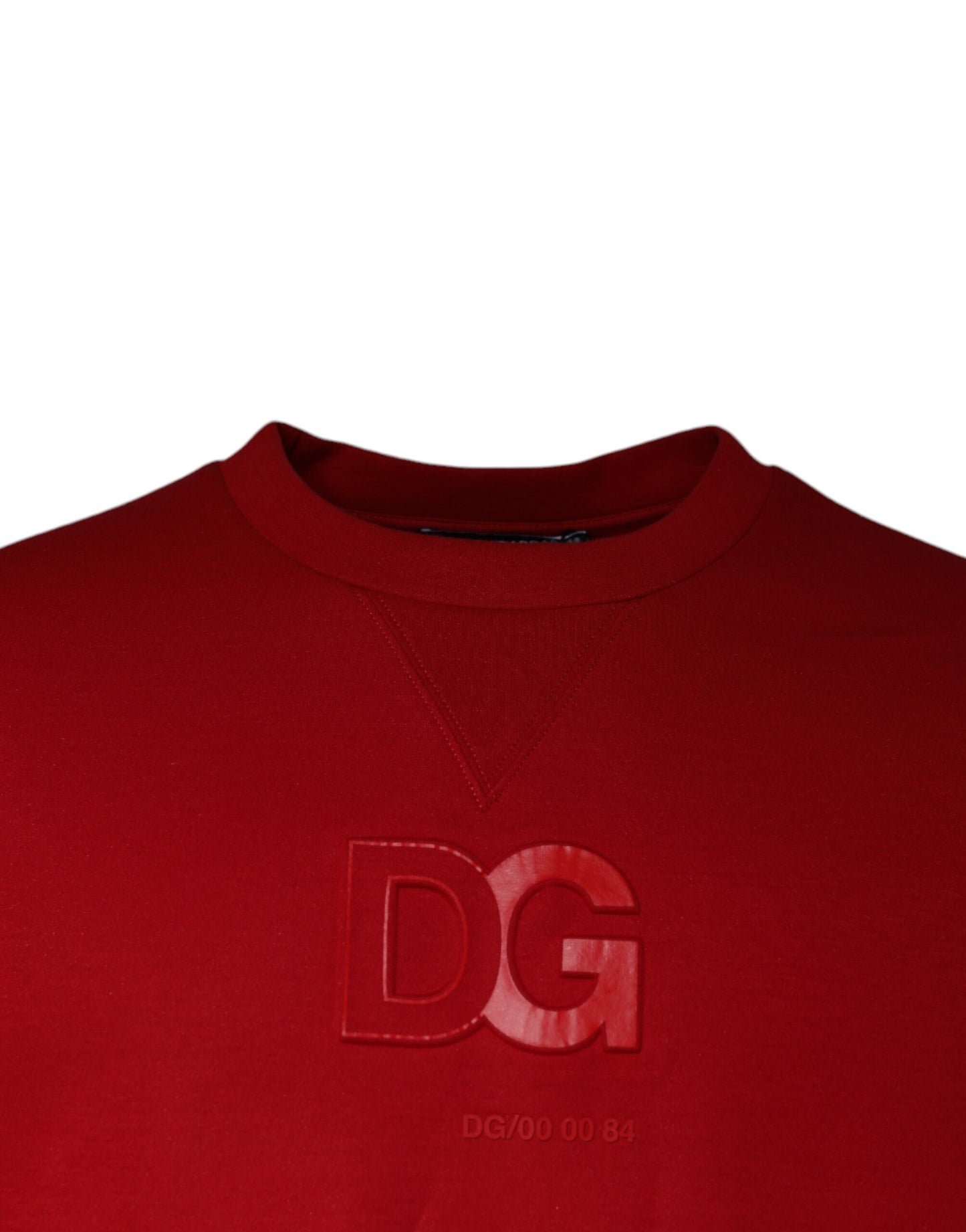 Dolce & Gabbana Maroon DG Logo Cotton Sweatshirt Sweater Dolce & Gabbana