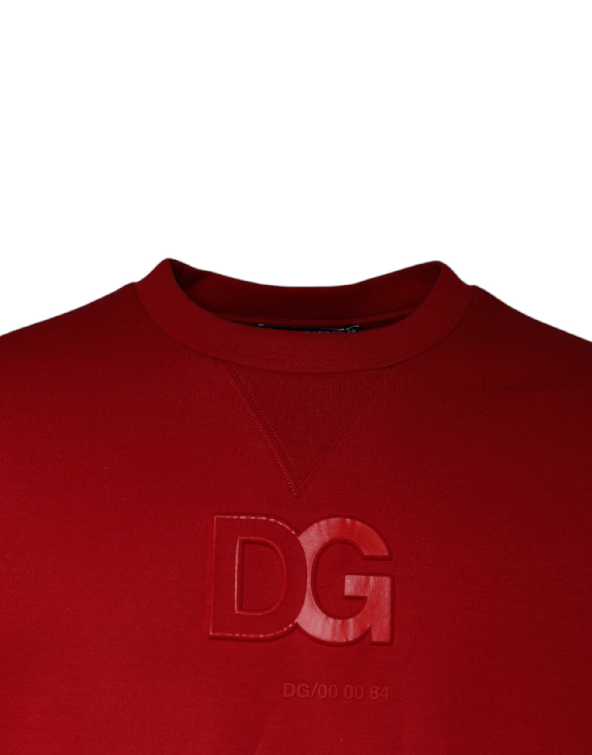 Dolce & Gabbana Maroon DG Logo Cotton Sweatshirt Sweater Dolce & Gabbana