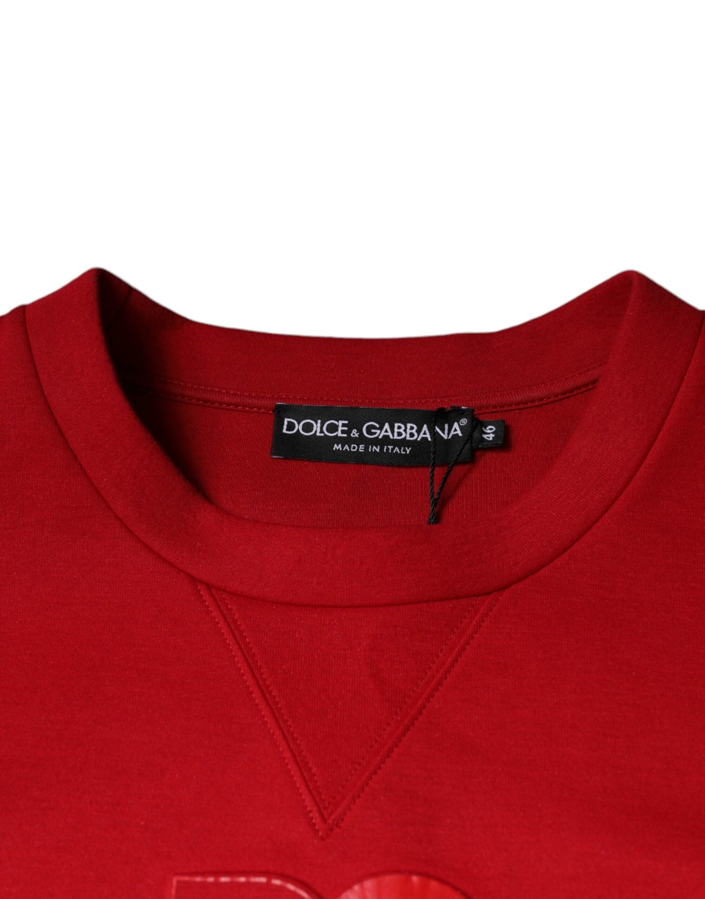 Dolce & Gabbana Maroon DG Logo Cotton Sweatshirt Sweater Dolce & Gabbana