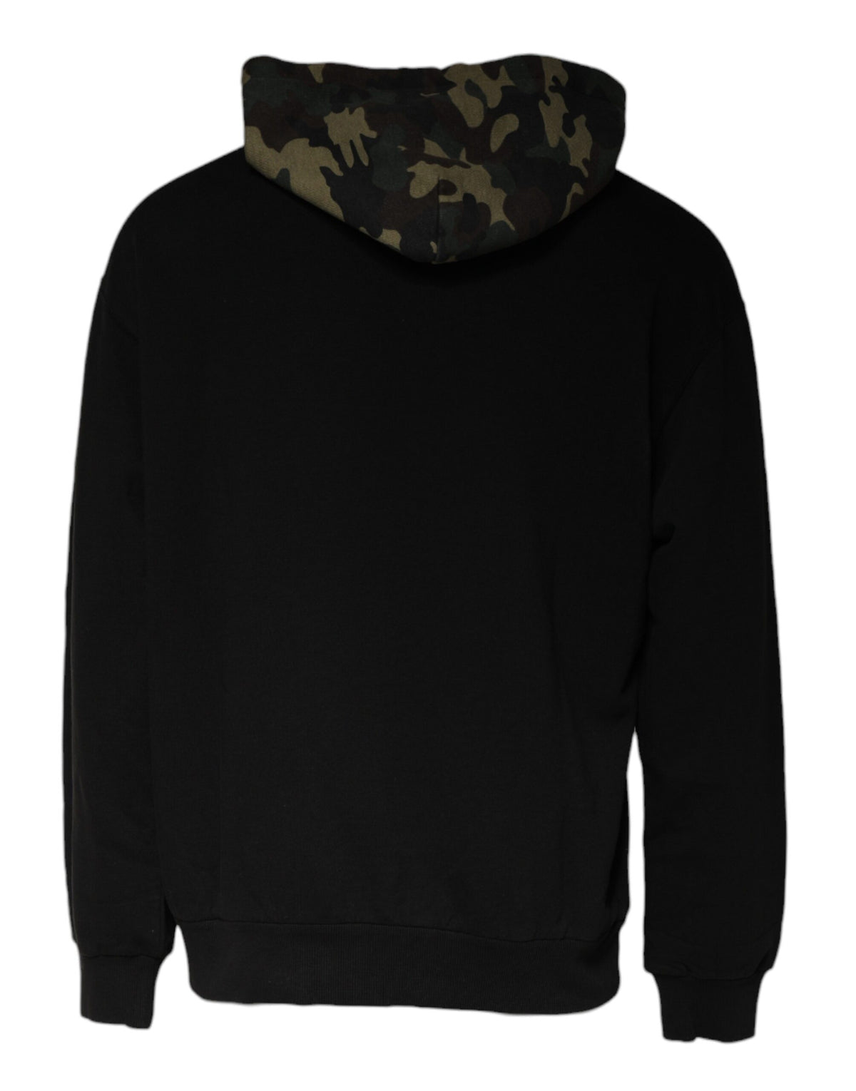 Dolce & Gabbana Black Camouflage Hooded Sweatshirt Sweater - Eljoys Fashion 